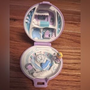 Vintage 1992 Polly Pocket Bluebird Swan Lake Ice Palace Compact Complete